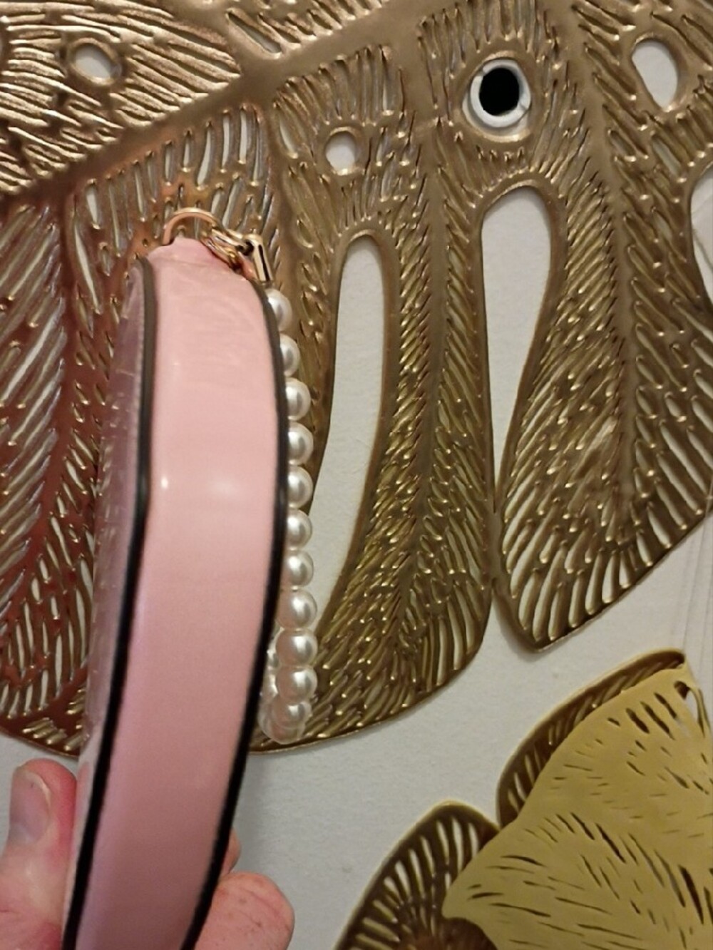 kate spade Pink Heart Wristlet with Pearl Strap - Picture 10 of 11